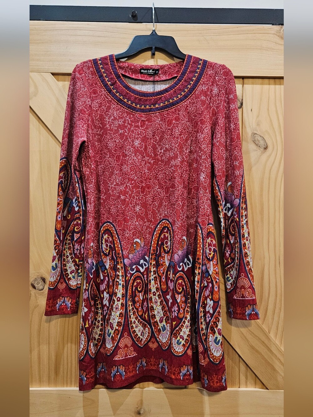 NWT | White Mark Paisley Embroidered Detail Dress | Medium